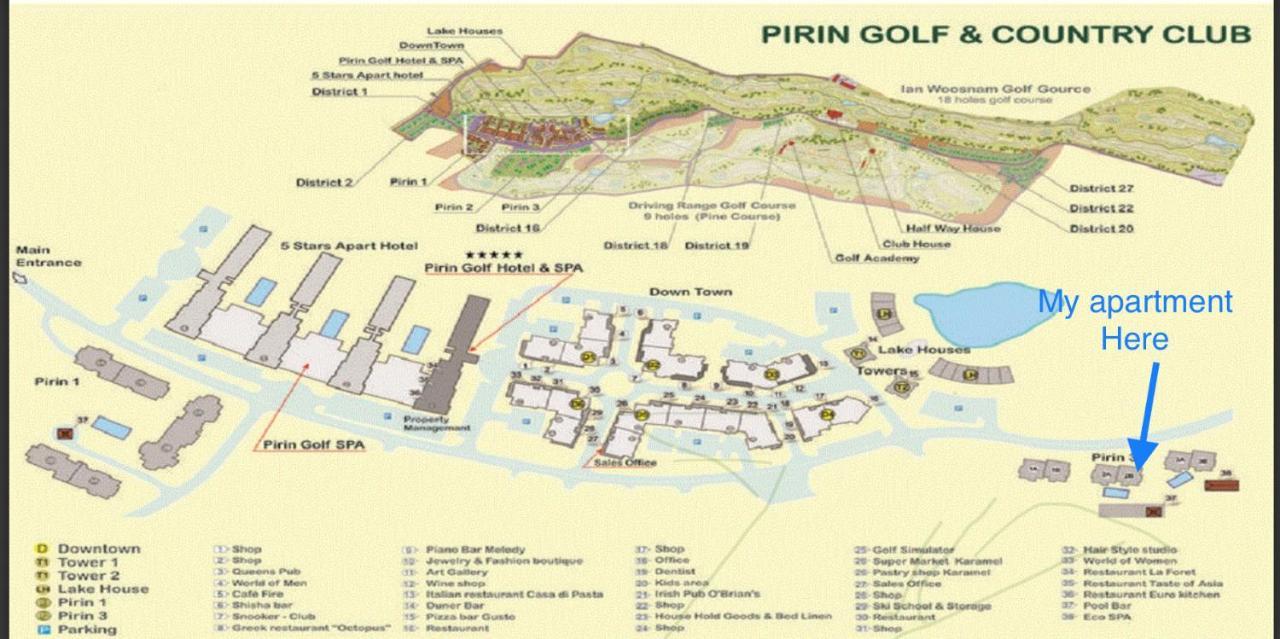 Entire Private Apartment In Pirin Golf & Country Club Bansko Exterior photo